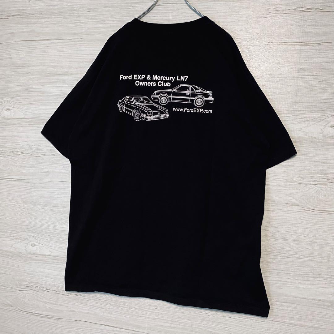 【入手困難】 Ford フォード Tシャツ　2XLサイズ　両面デザイン　ワンポイントロゴ　バックプリント　企業　会社　一点物 ゆったり　車