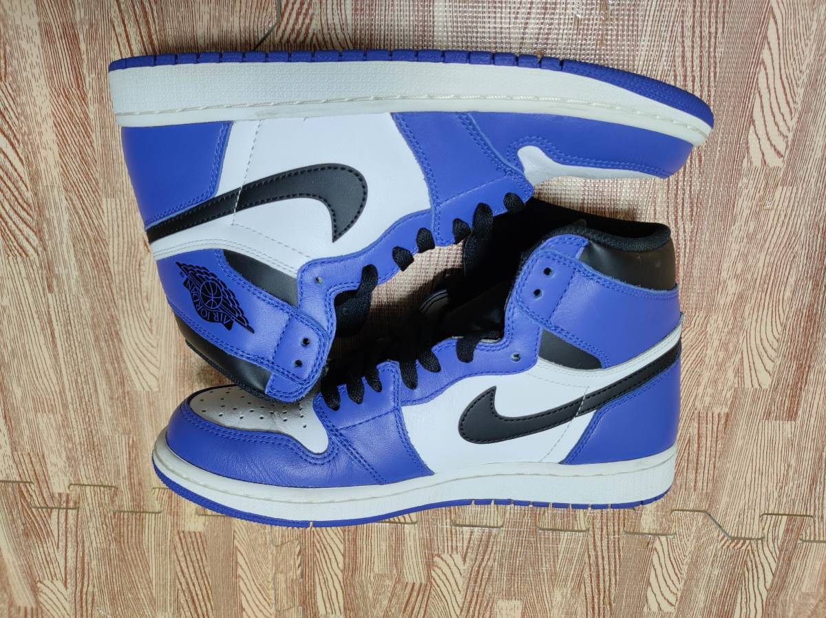 NIKE AIR JORDAN 1 RETRO HIGH OG GAME ROYAL 国内正規品 27cm 555088-403 85 bredbanned chicago travis scott つま黒 AJ1 kaws off white_画像2