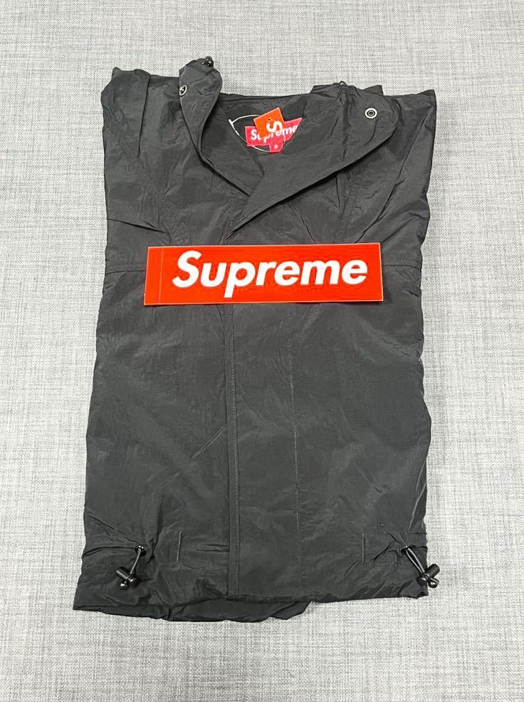 送料無料 S 黒 Supreme Motion Logo Lightweight Parka Black 23SS シュプリーム モーションロゴ ロングコート パーカー レインコート 新品