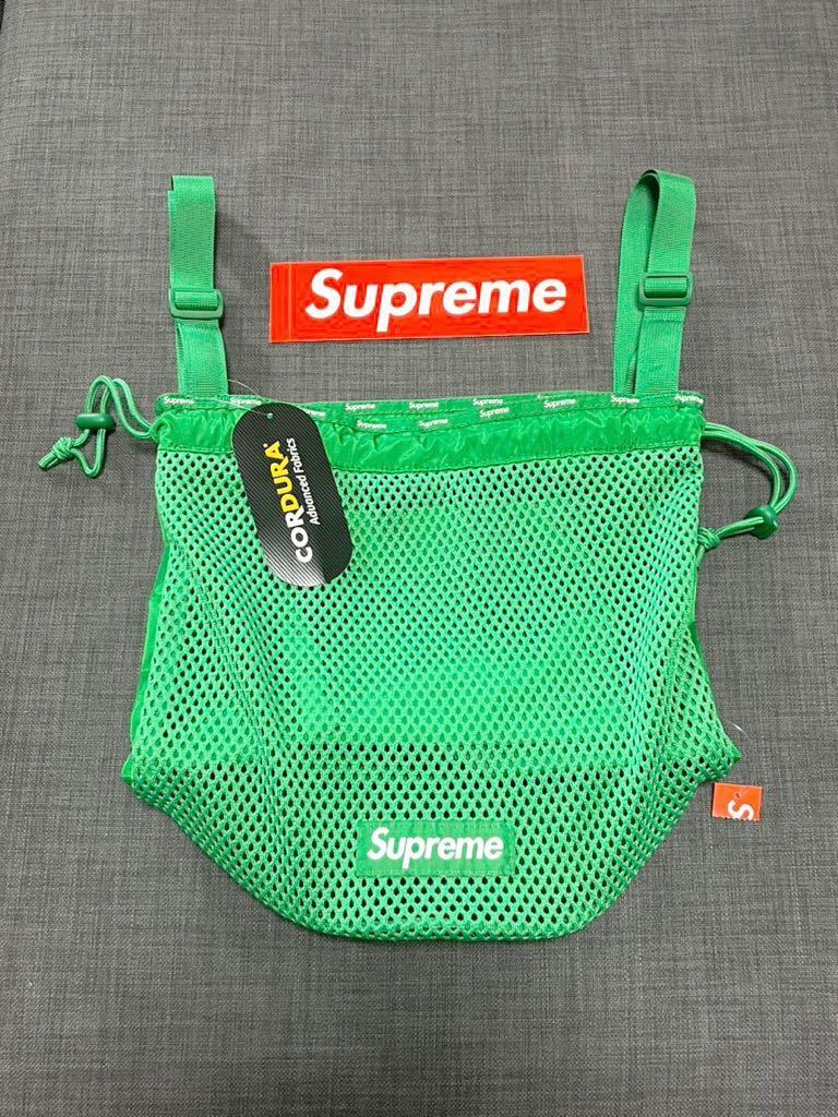 送料無料 緑 Supreme Mesh Small Backpack Green 23SS シュプリーム