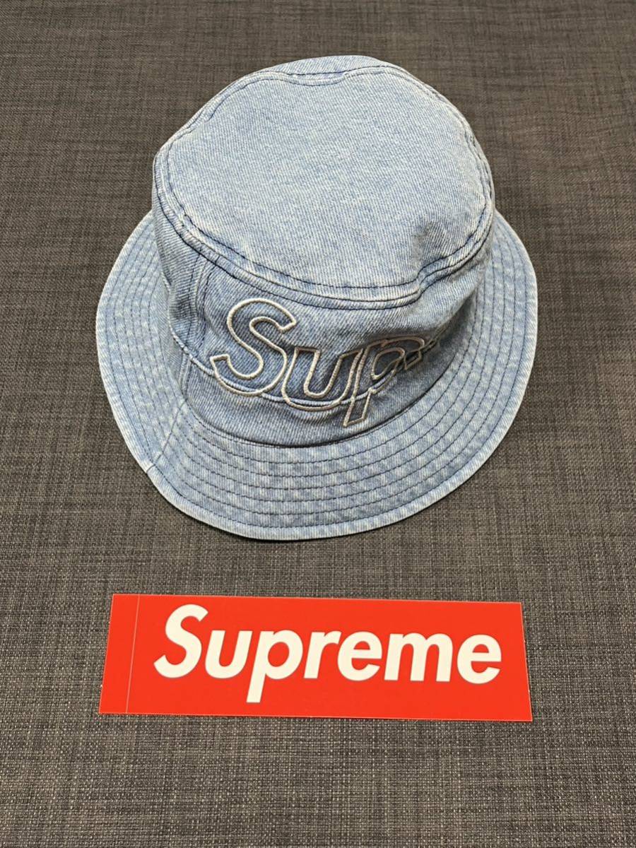 Supreme Outline Crusher Denim S/M バケハ-