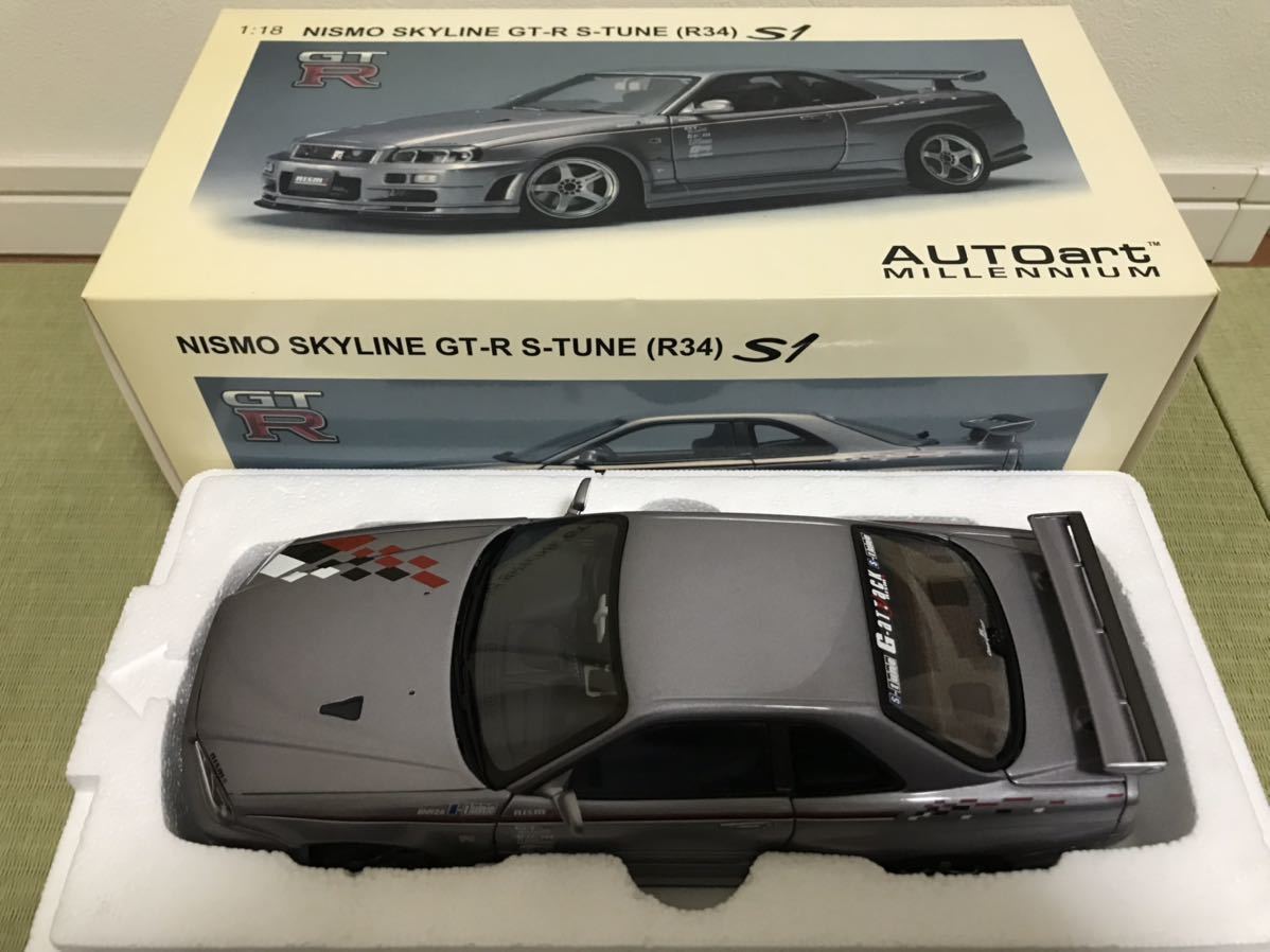 1/18 オートアート Autoart 日産スカイライン GTR R34 S-Tune S1 www