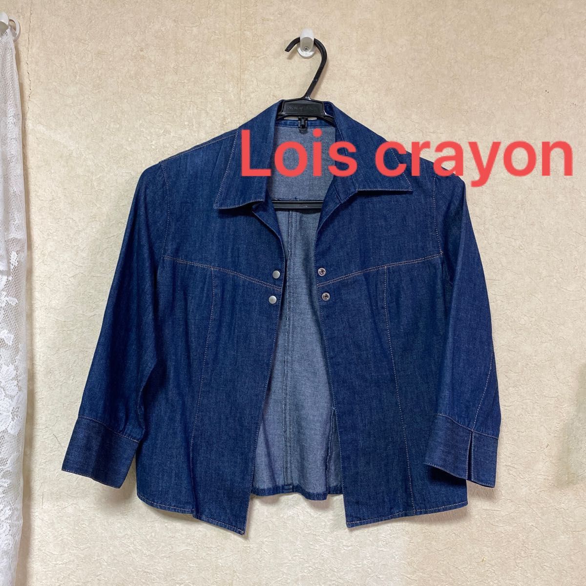 Lois crayon ロイスクレヨン　デニム　トップス　七分袖