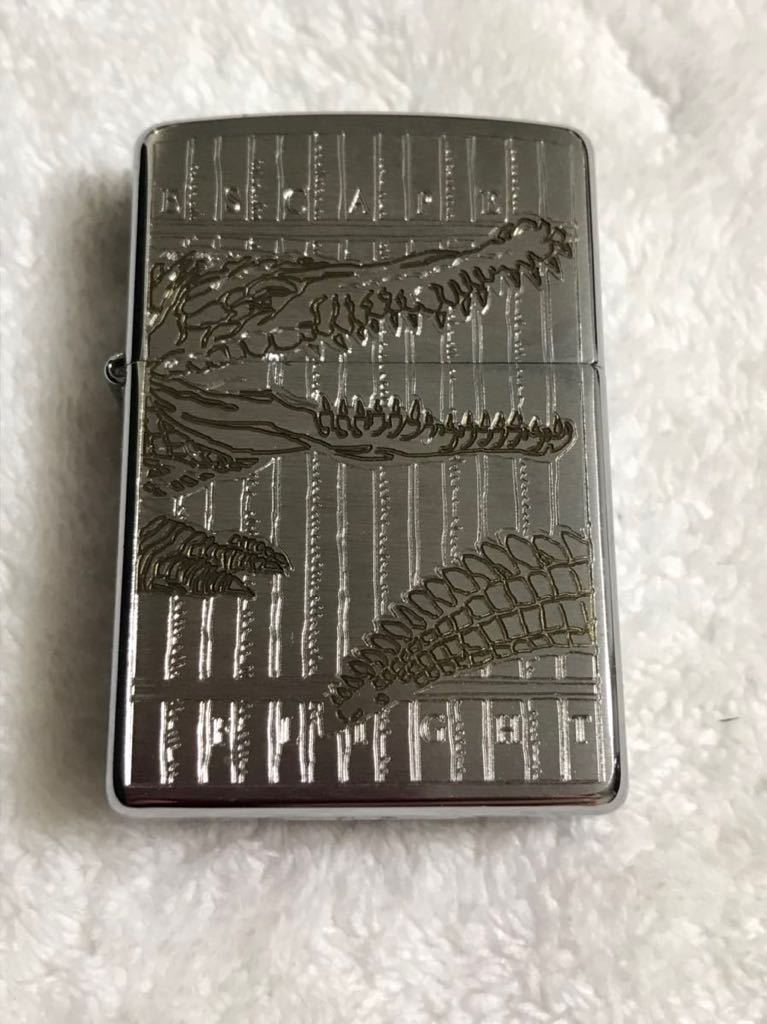 ZIPPO ジッポー ジッポ オイルライター ワニ アリゲーター　alligator シリアル番号1番　限定品　希少品　中古品