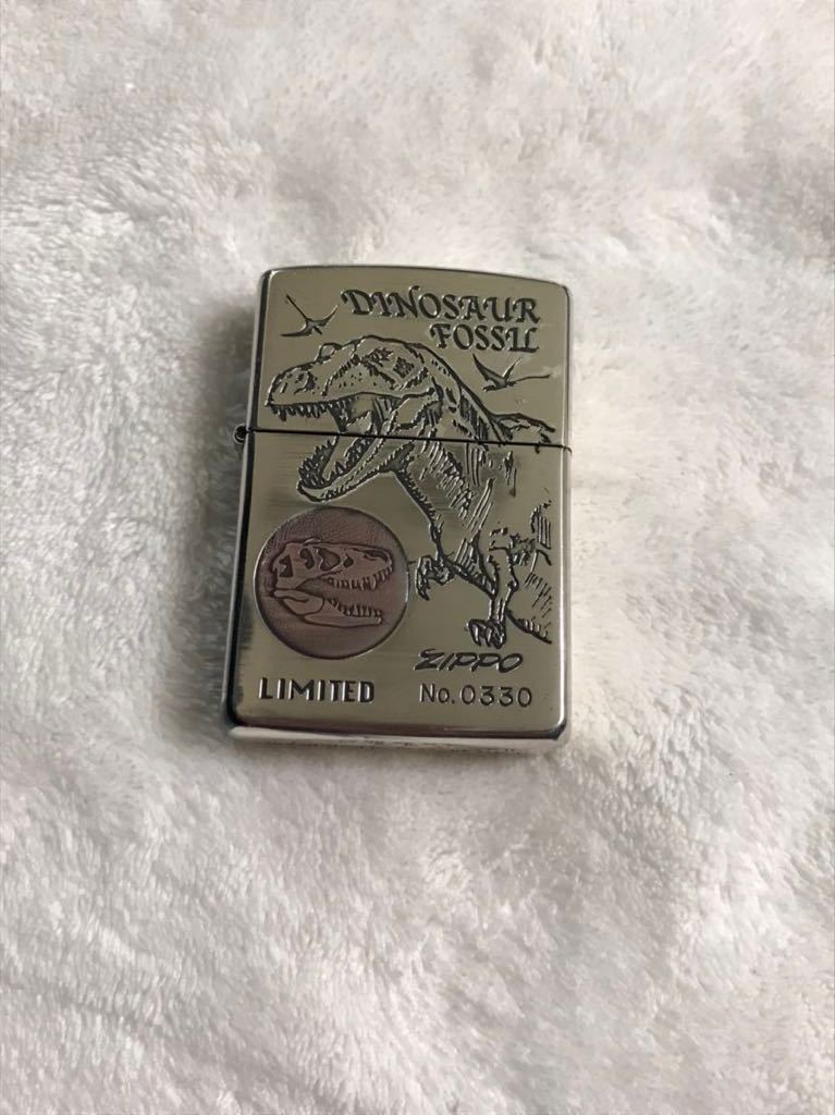 ZIPPO ジッポー オイルライター ティラノサウルス 恐竜 限定品 LINITED EDITION Tyrannosaurus 中古品 1996年製_画像1