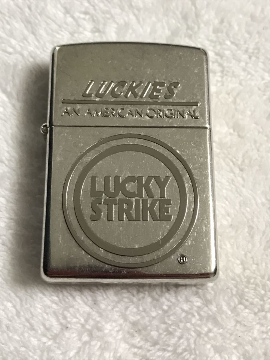 ZIPPO ジッポーライター ジッポー オイルライター LUCKY STRIKE ラッキーストライク たばこ 煙草 タバコ_画像1