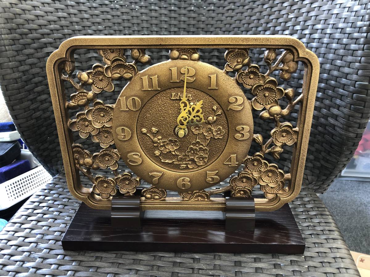 セイコー 服部時計店の鋳物製置時計 未使用品の画像1