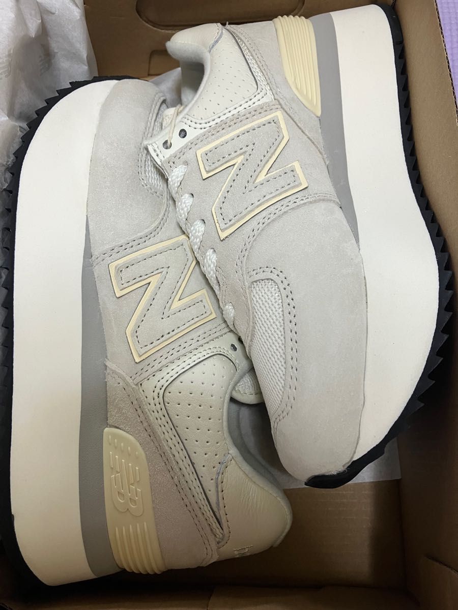 国内完売サイズ　NEW BALANCE WL574ZAA 厚底スニーカー ニューバランス