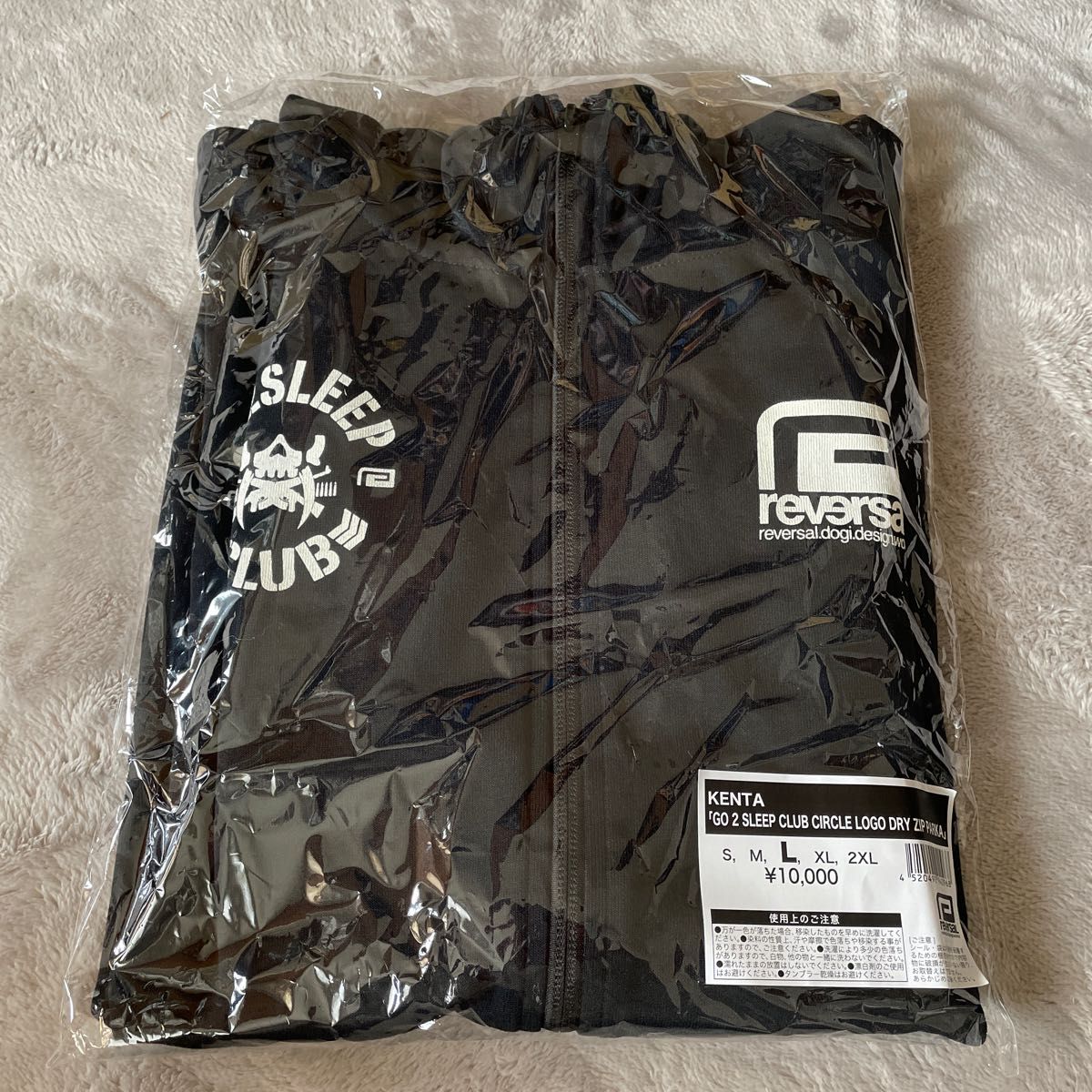 新日本プロレス KENTA「GO 2 SLEEP CLUB CIRCLE LOGO DRY ZIP PARKA 」(BLACK)