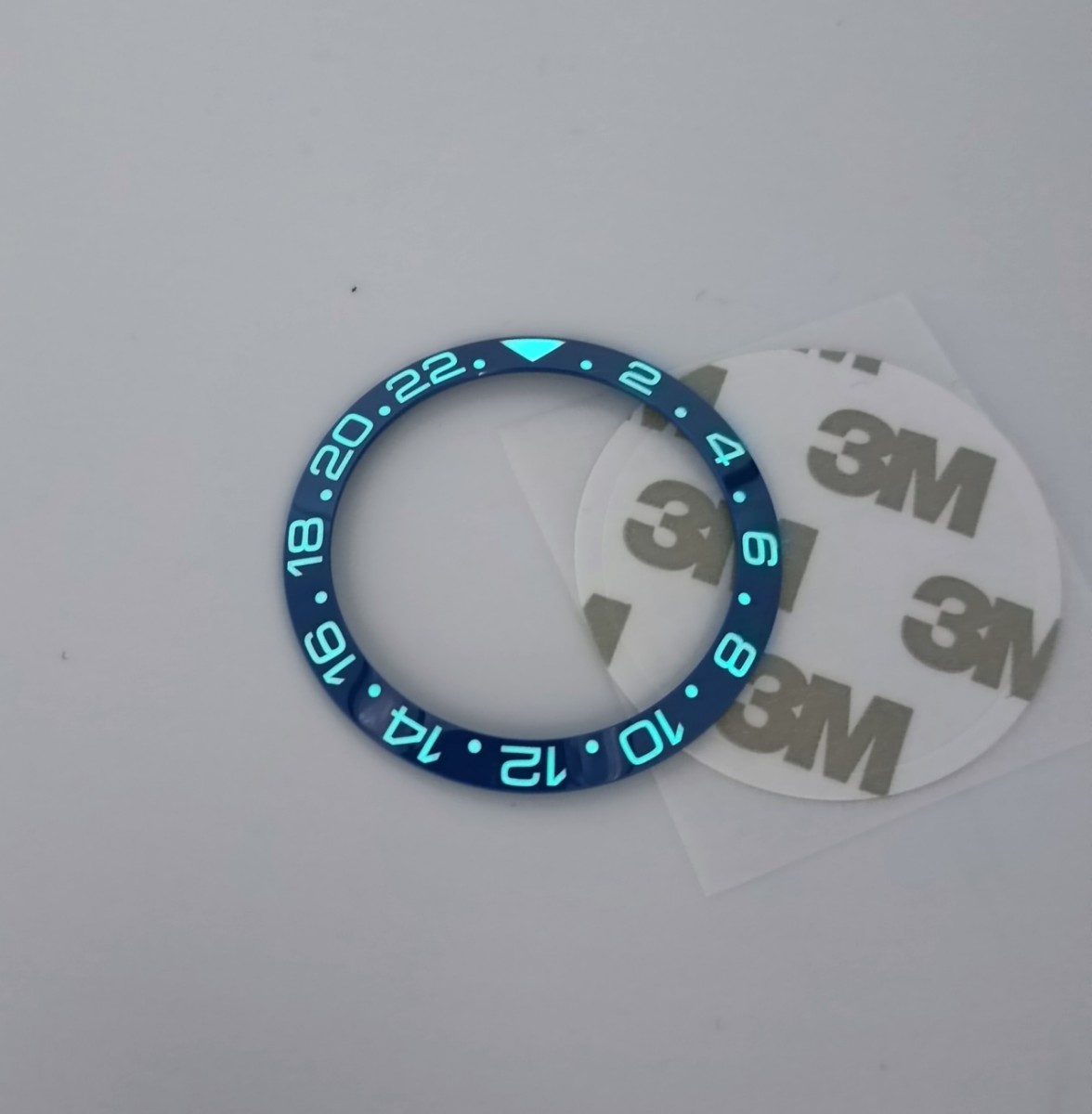 【青色発光】 腕時計 修理交換用 社外部品 セラミック ベゼル インサート ブルー 青 【対応】ロレックス GMTマスター 116710 Rolex_画像1