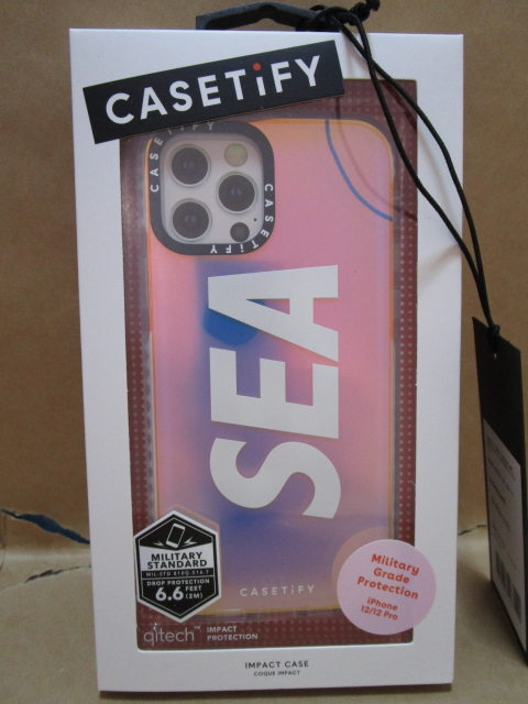 Casetify× WDS iPhone用ケース SIGNATURE(SEA) CASE Iridescent CSTF-21-01-1 iPhone 12,12 Pro用ケース 新品 未使用 即決時送料無料