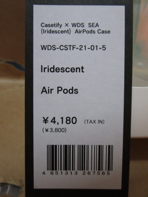 Casetify× WDS SEA(Iridescent) AirPods Case Iridescent (CSTF-21-01-5) Air Pods用ケース 新品 未使用 即決時送料無料_画像3