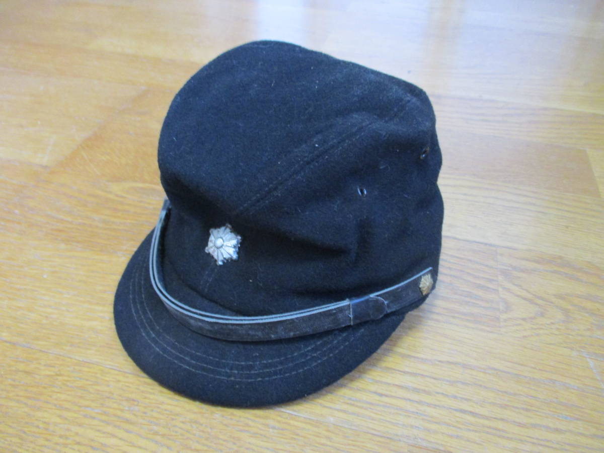カカ・  蔵出し品  太平洋戦争  戦時中の 「警防団 略帽」  良品  の画像6
