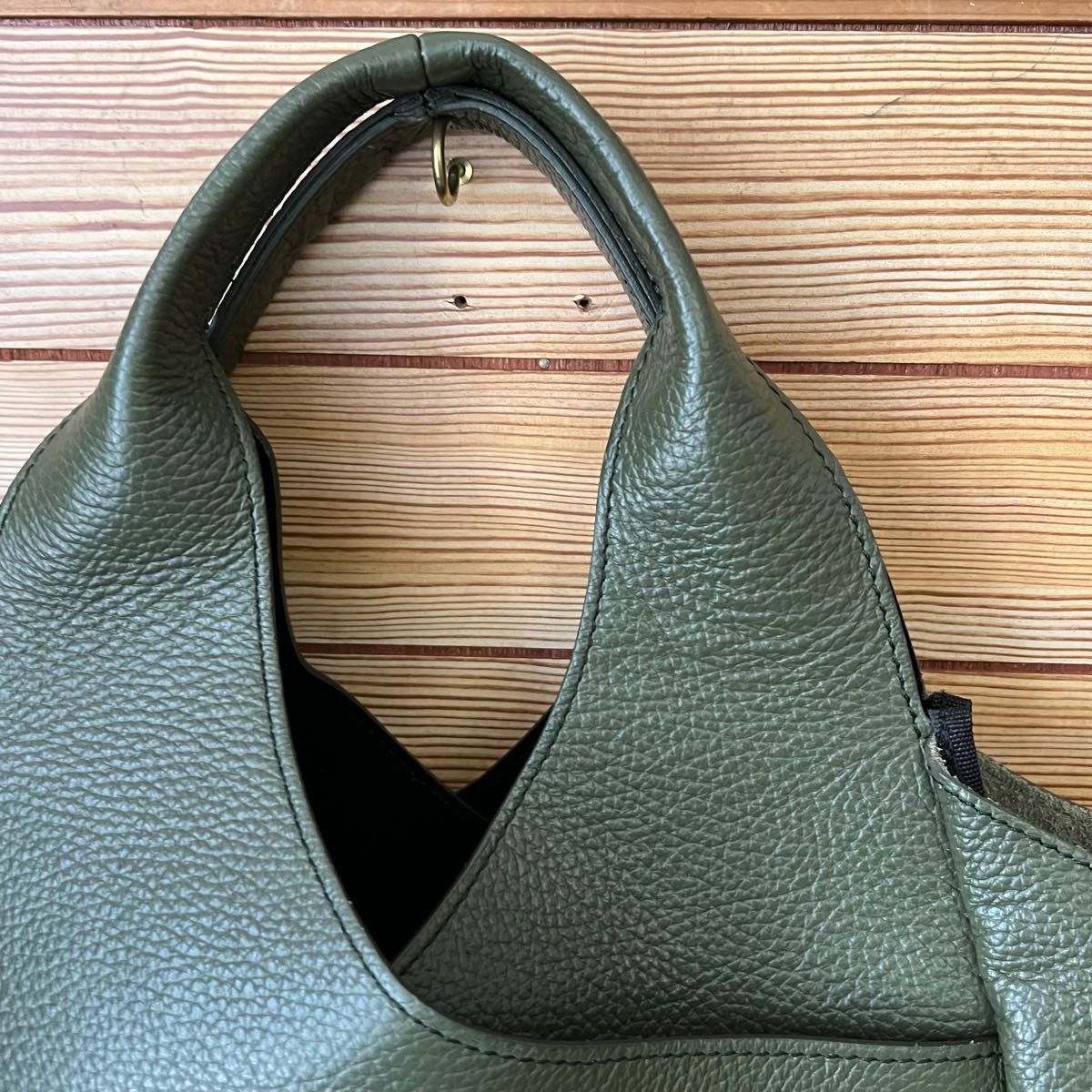 Scrap Book × My Best Bags】カシュクールトートバック カーキグリーン