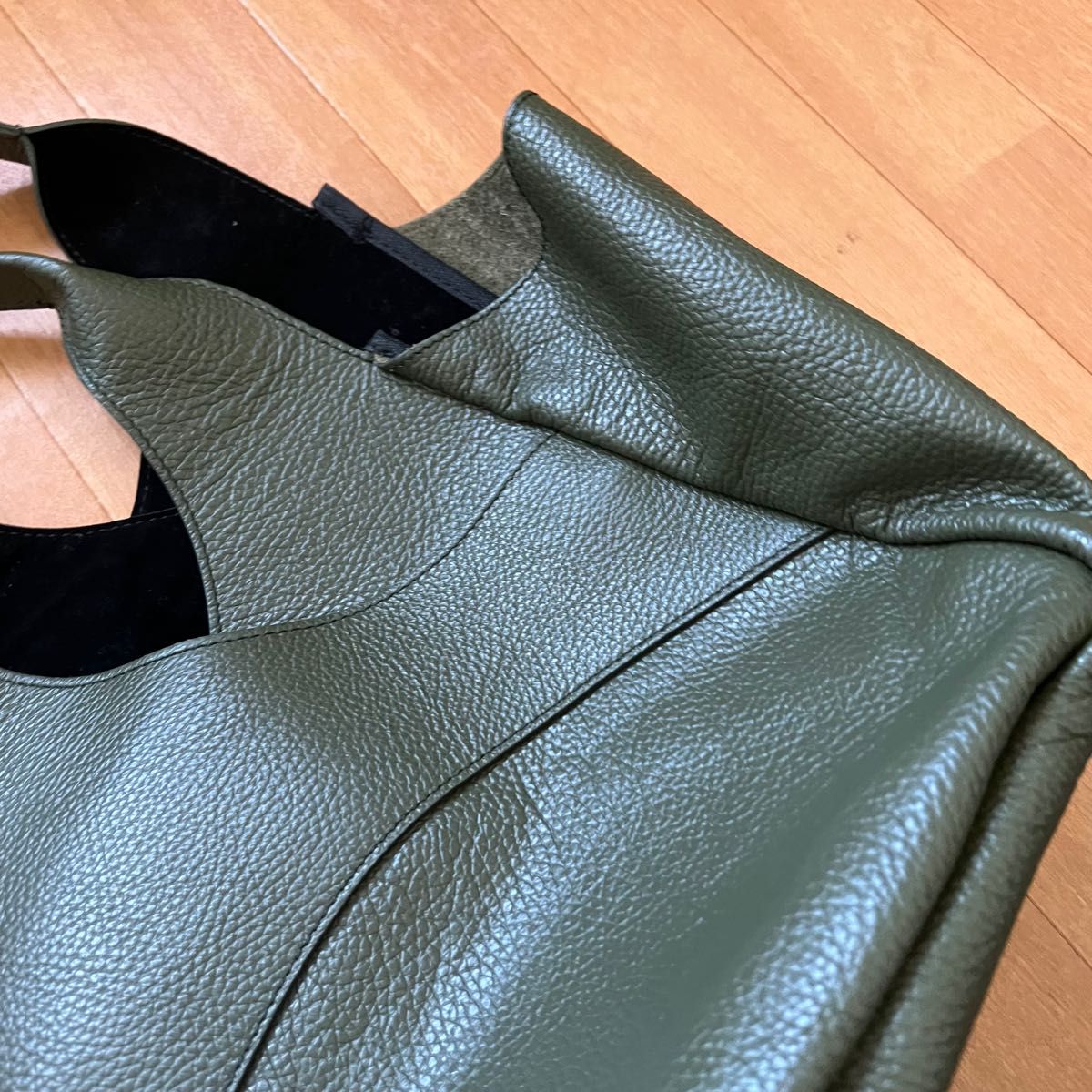 Scrap Book × My Best Bags】カシュクールトートバック カーキグリーン