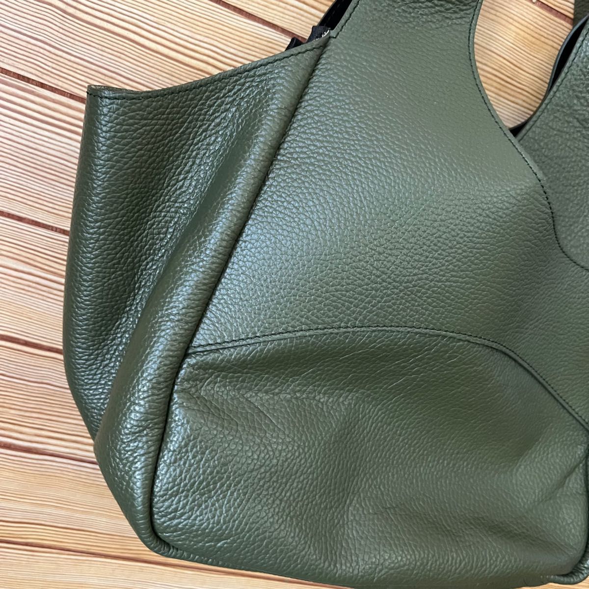 Scrap Book × My Best Bags】カシュクールトートバック カーキグリーン