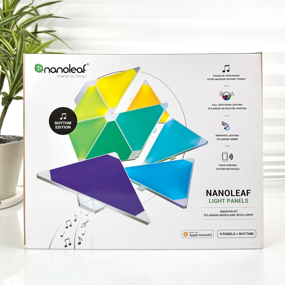 Nanoleaf Shapes Triangle 9枚入り スターターパック スマートライト ゲーミングライトパネル LEDライト