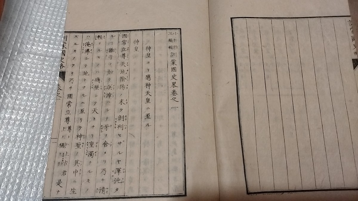 訓蒙国史略　3冊揃　小杉雅　明治期　天皇　戦前明治大正古書和書古本　NB_画像2