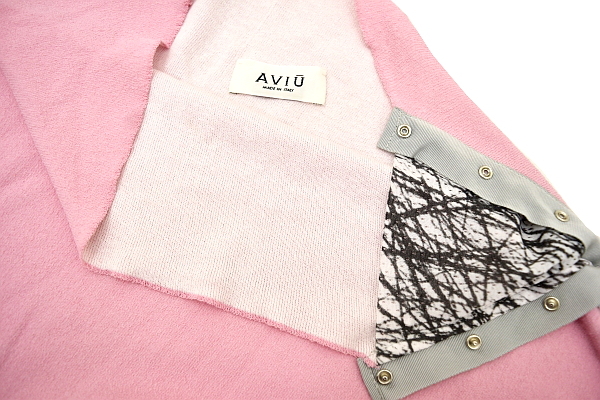 S4642★AVIU アヴィウ★春夏 イタリア製 ピンク桃色 デザイン 半袖カットソー 40_画像3