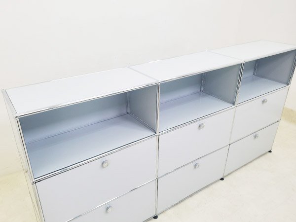 P4330[USM is la-/USM Haller] shelf / storage shelves / system cabinet /3 row 3 step / Drop down door ×6/ top class / modern design /W2270mm/55 ten thousand 