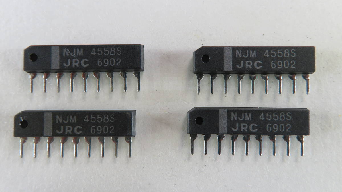 NJM4558S 新日本無線 (JRC) Dual Operational Amplifier SIP 100pcs.