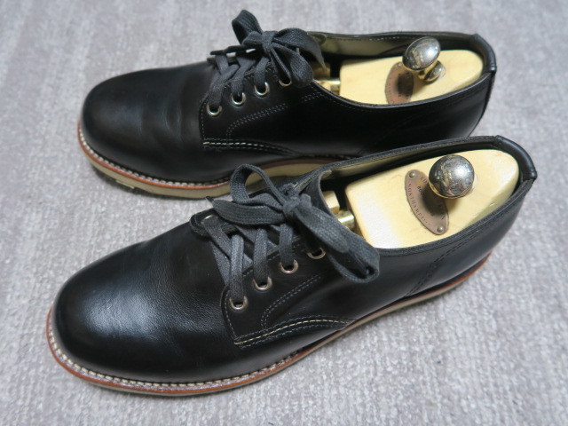 3.4万★USA製 名作 良品 チペワ Chippewa 4INCH コードバンカラー オックスフォード ブーツ 1901M43 US9.0 JP27.0cm 黒 短靴 本革