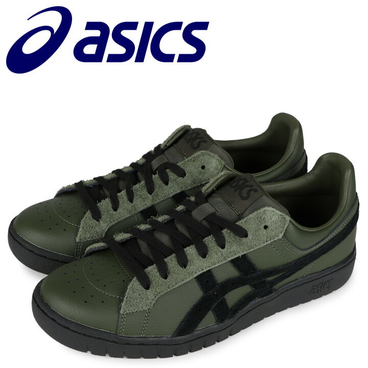 1.5万★超美品 asics GEL-PTG アシックス ゲル オールレザースニーカー メンズ ポイントゲッター 天然皮革 オリーブ系 1201A273 28cm _画像1