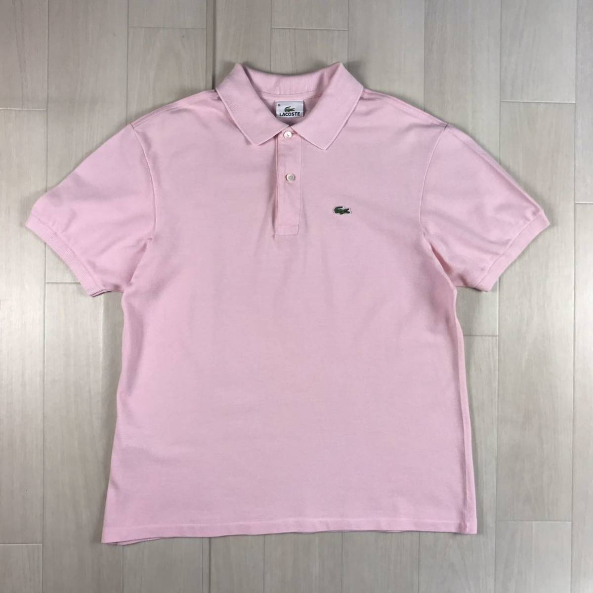 LACOSTE ラコステ 半袖ポロシャツ キッズサイズ 18 ピンク ワニの画像2