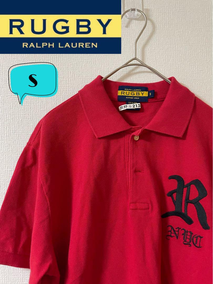 RALPH LAUREN RUGBY 刺繍ポロシャツ　S_画像1