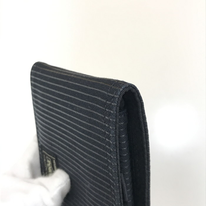 Yoshida bag PORTER folding twice purse do rowing 650-08615 black [jgg]