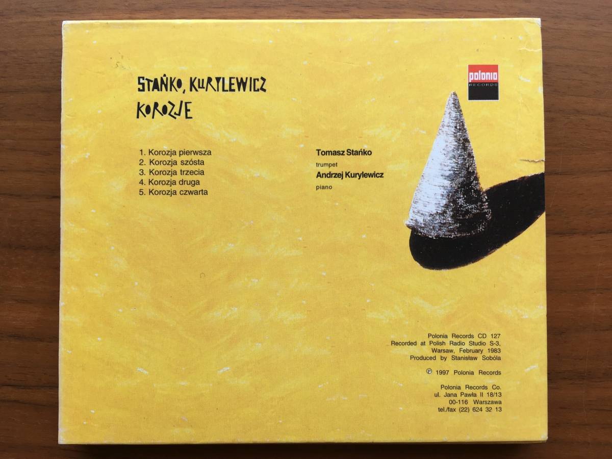 廃盤 美品 Tomasz Stanko, Andrzej Kurylewicz KOROZJE CD 1st Edition スリップケース付 / Avant-Garde Jazz_画像6