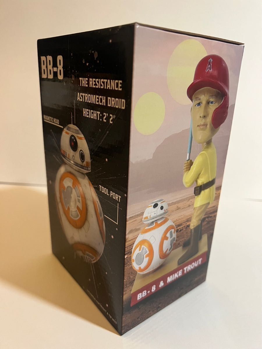 ボブルヘッド2体　スターウォーズナイトセット　大谷翔平　マイクトラウト　BB-8  エンゼルス バブルヘッド　レア非売品　球場配布