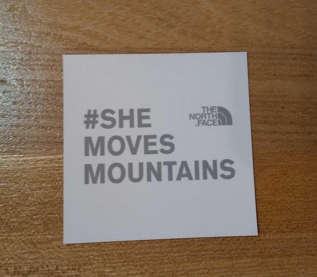 THE NORTH FACE ＃SHE MOVES MOUNTAINS ステッカー 　送料80円♪_画像1