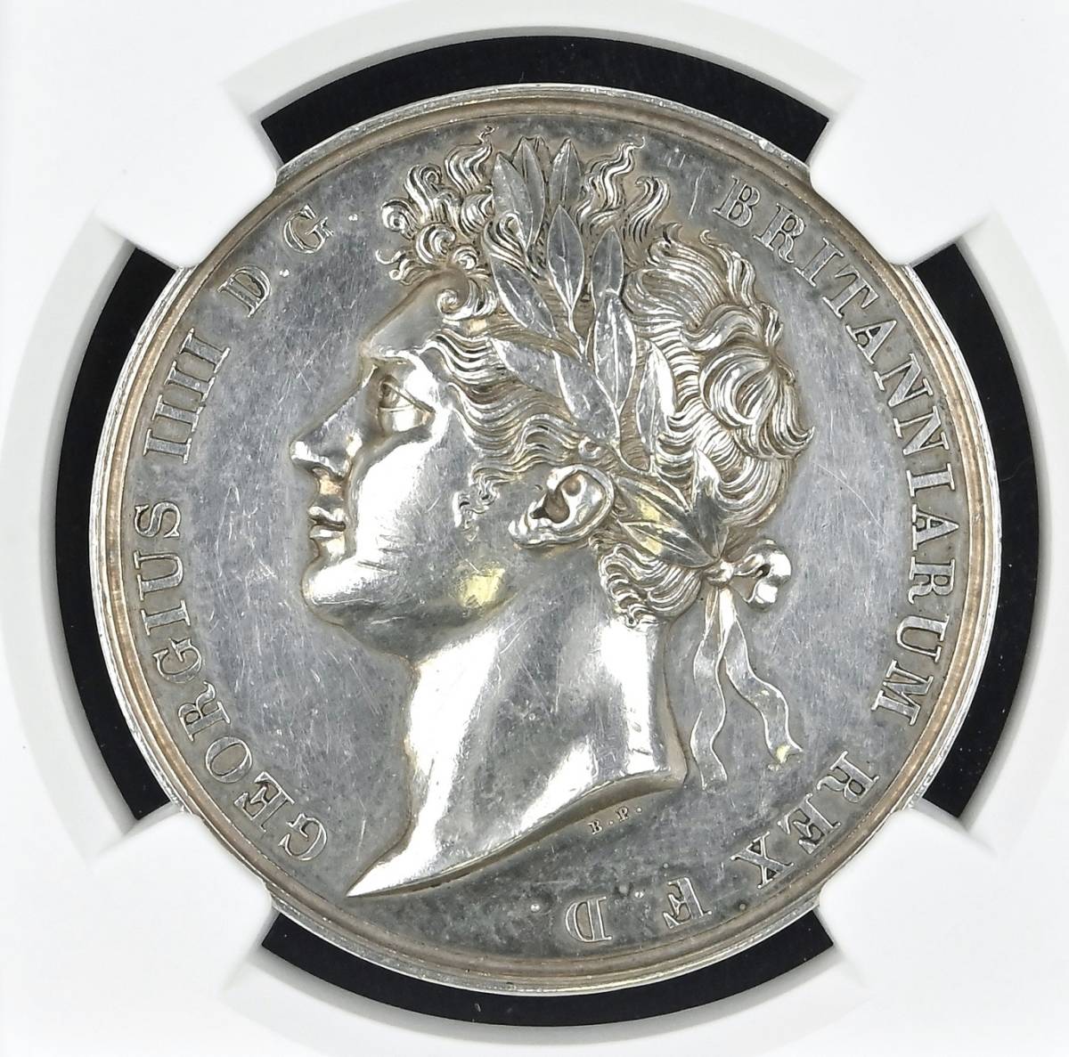 1821年 英国 イギリス ジョージ4世 戴冠式 銀メダル 銅メダル 2枚