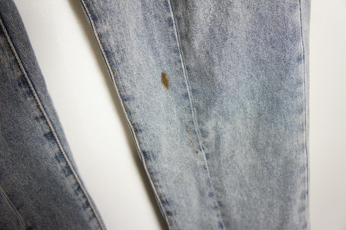 正規 21SS VICTIM ヴィクティム WASHED DENIM PANTS ウォッシュ デニム パンツ VTM-21-P-032 薄青 L 本物 508N_薄汚れ