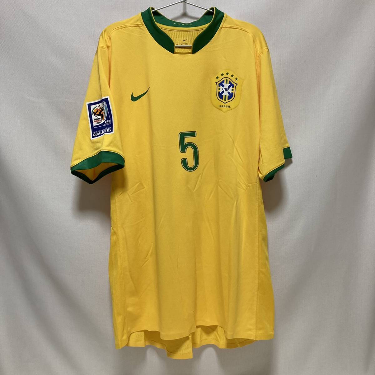 60最終ブラジル代表ユニフォーム当時物まとめNIKEナイキBRASILロナウジーニョ正規品イエロー半袖FIFAレア中古サッカー2002日韓W杯コレクタ-_画像2