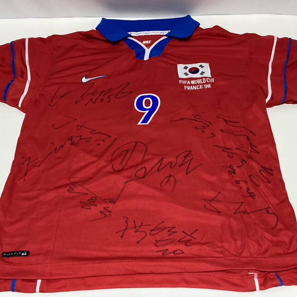 65最終サイン入りKorea韓国サッカー代表ユニフォーム当時物まとめNIKEナイキ1998ワールドカップW杯フランスFIFAコレクター寄書ユニホーム20_画像9