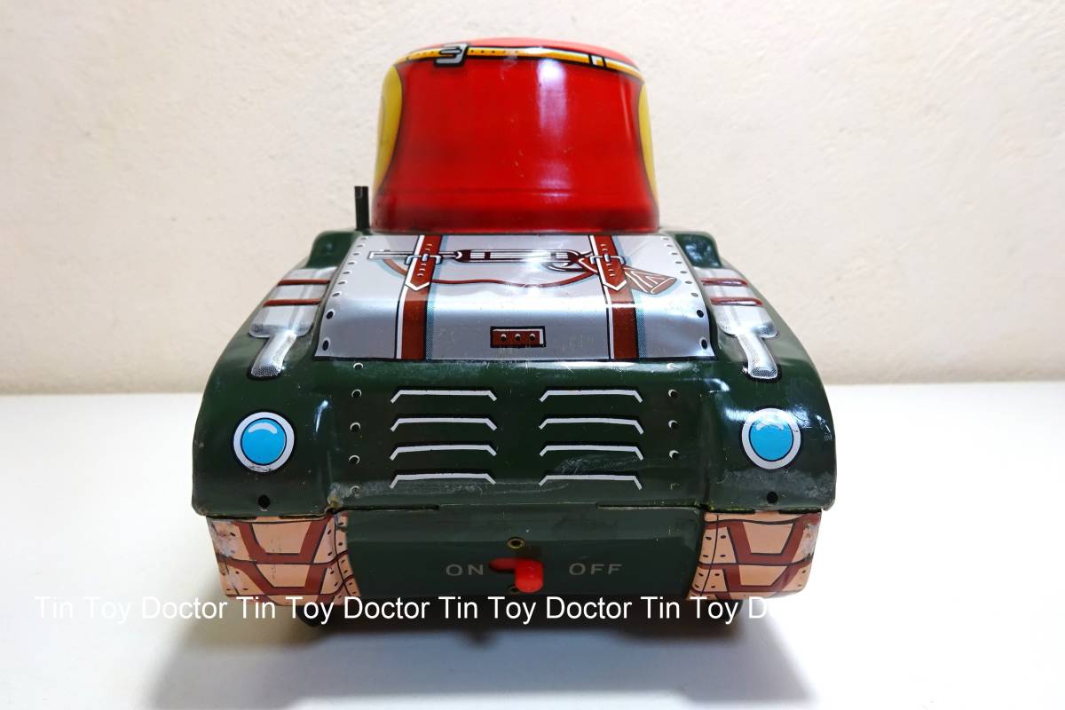 動画あり！！TOMY（トミー）★コミックタンク（ブリキ戦車）★当時物　ビンテージ　アンティーク 昭和レトロ！！　電動動作品_画像5