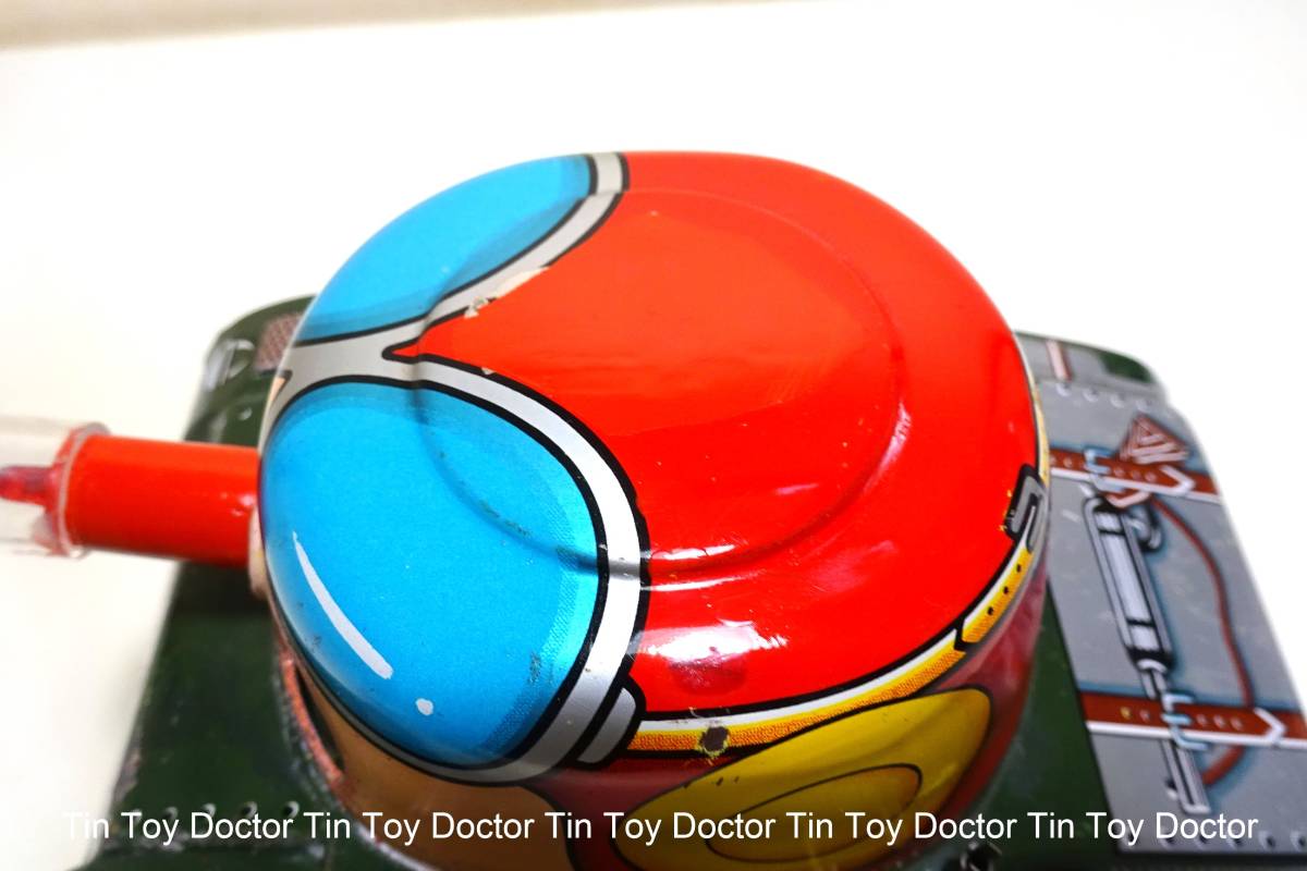 動画あり！！TOMY（トミー）★コミックタンク（ブリキ戦車）★当時物　ビンテージ　アンティーク 昭和レトロ！！　電動動作品_画像7