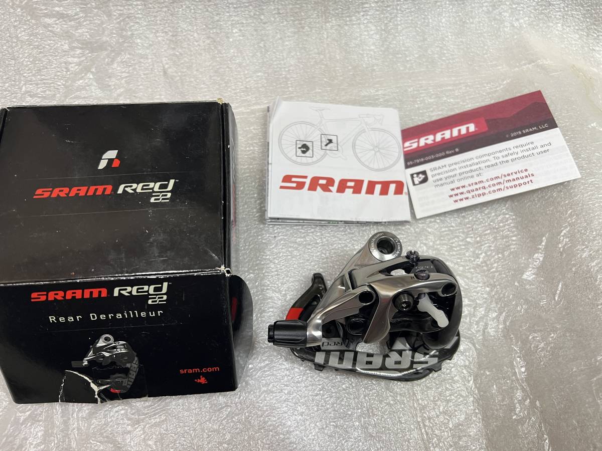 新品 SRAM RED 22 機械式 リアディレイラー 11s ショートケージ28Tまで対応_画像1