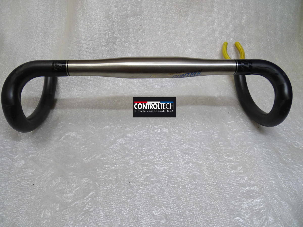 新品 CONTROLTECH チタン Ti ＋ カーボン ドロッ 400mm 3T EASTON enve fsa deda pro aero trek zipp_画像1