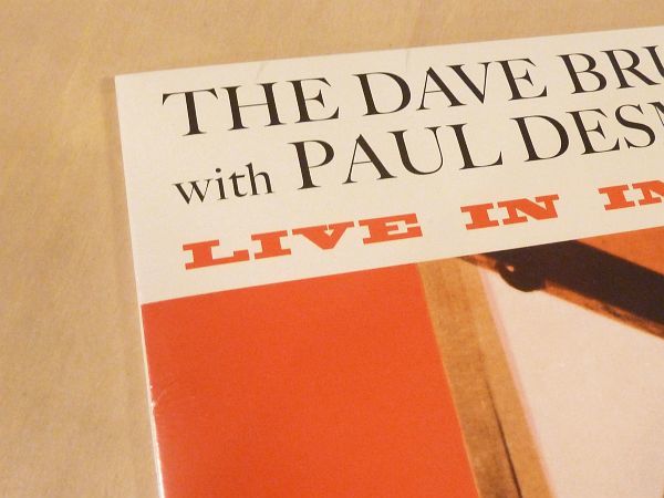 未開封 デイヴ・ブルーベックLive In Indiana 1958限定180g重量盤LPボーナス1曲追加The Dave Brubeck Quartet With Paul Desmond Take Five_画像3