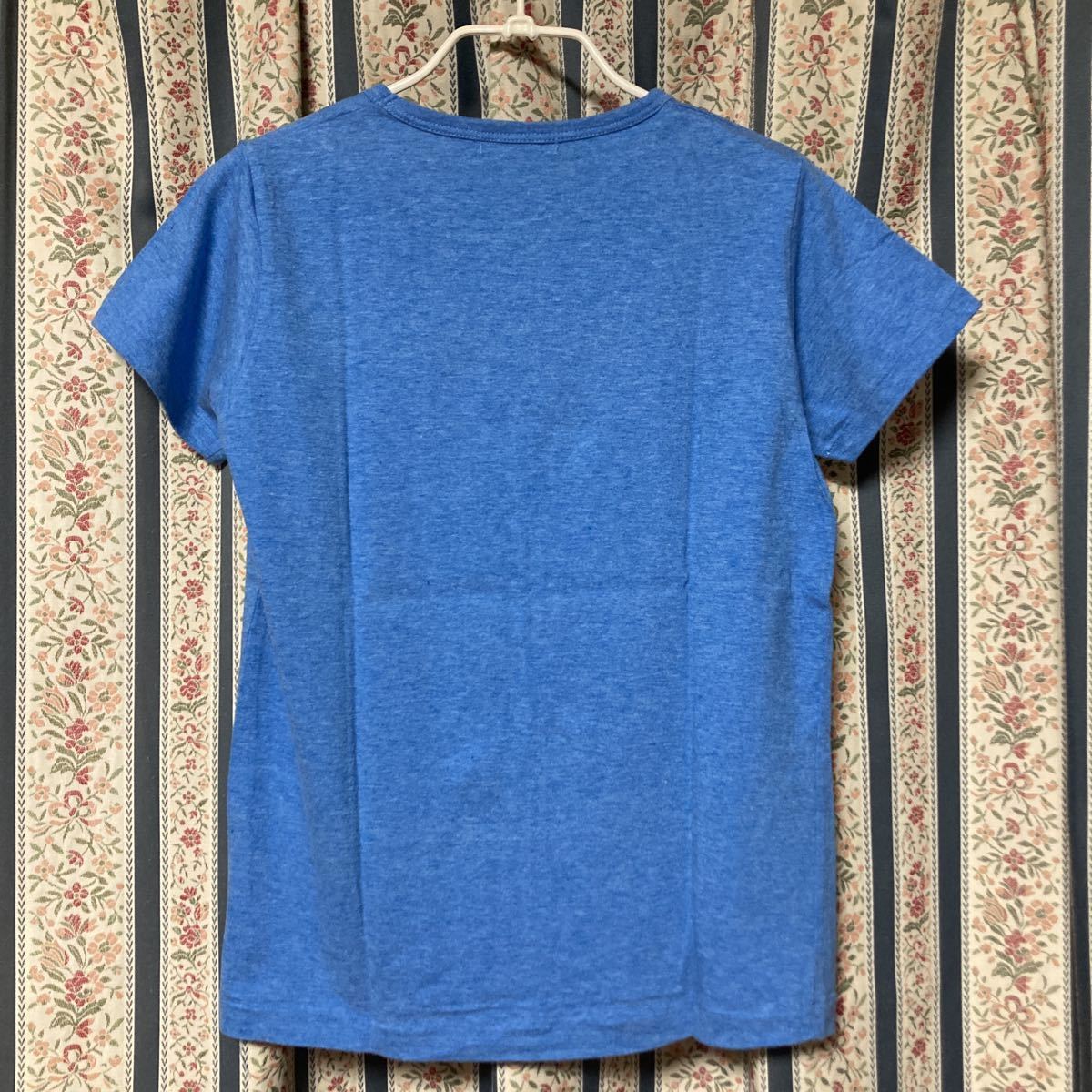 オゾンロックス Rロゴ刺繍 シンプル半袖Tシャツ チビT ブルー ヒステリックグラマー_画像3