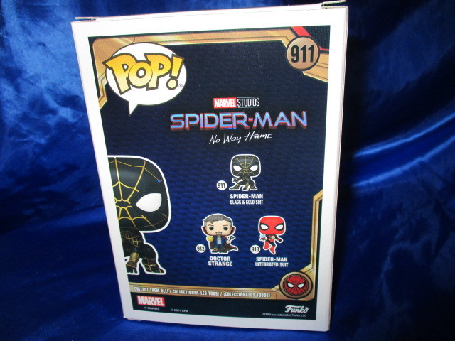  rare * hard-to-find /FUNKO/POP/MARVEL/ Spider-Man [BLACK&GOLD*SUIT]-911