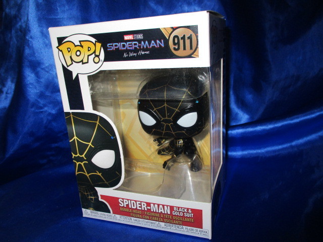  rare * hard-to-find /FUNKO/POP/MARVEL/ Spider-Man [BLACK&GOLD*SUIT]-911