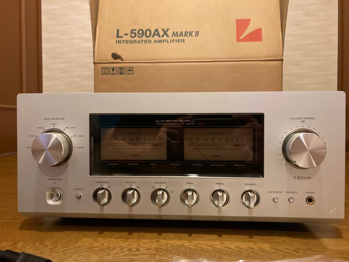 LUXMAN プリメインアンプ　L-590AXⅡ　ラックスマン　付属品全てあり　元箱元梱包発送_画像1