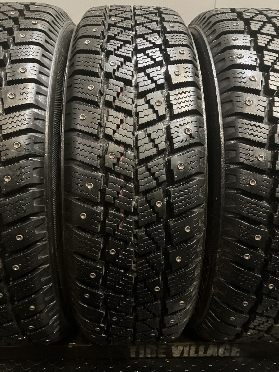 HANKOOK W404 WINTER RADIAL 175/65R14 14インチ スパイクタイヤ 4本 バリ溝 カップピン　(VTH739)_画像3