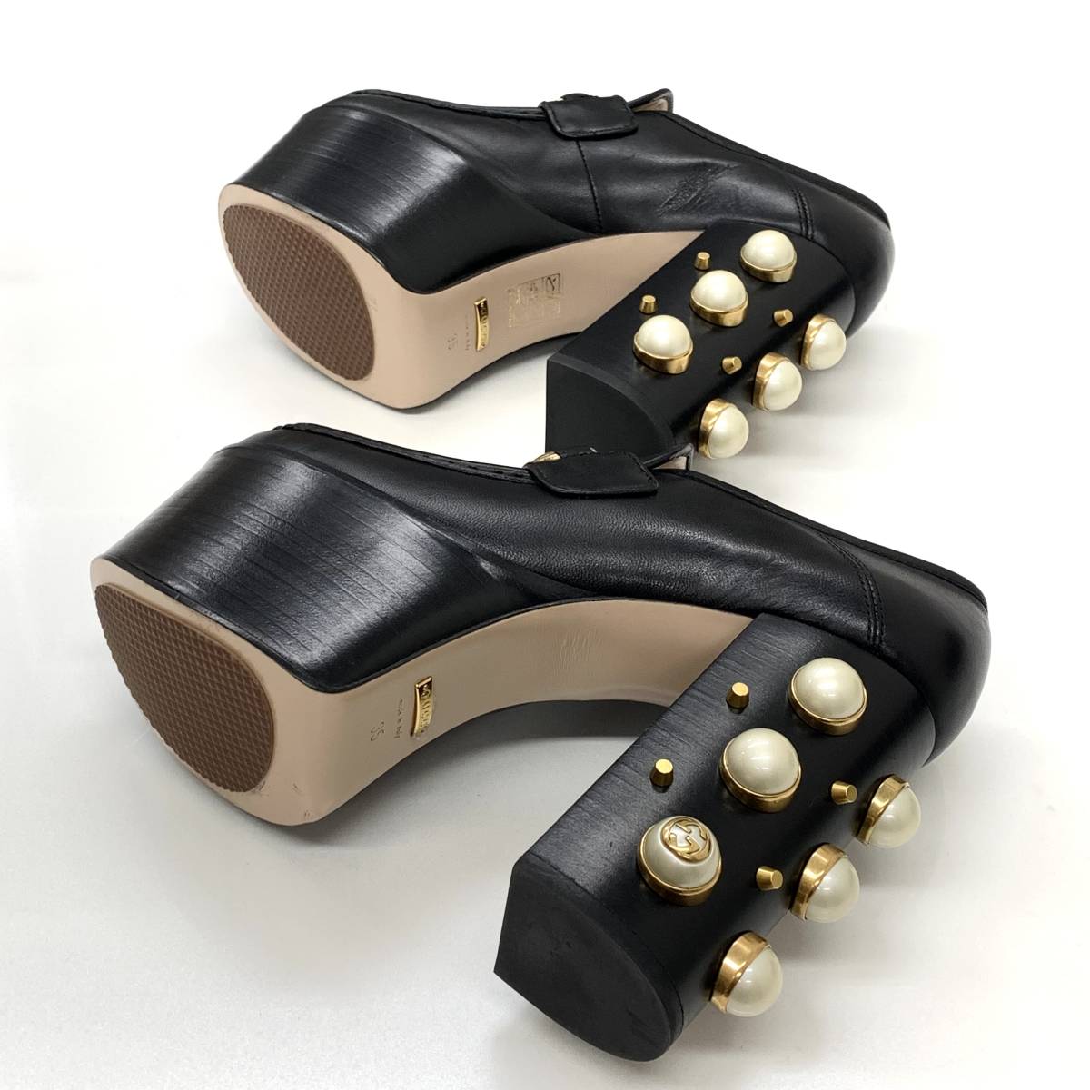 6885 グッチ レザー ヴェガス ホースビット 厚底 ローファー 6885 グッチ レザー ヴェガス ホースビット 厚底 ローファー