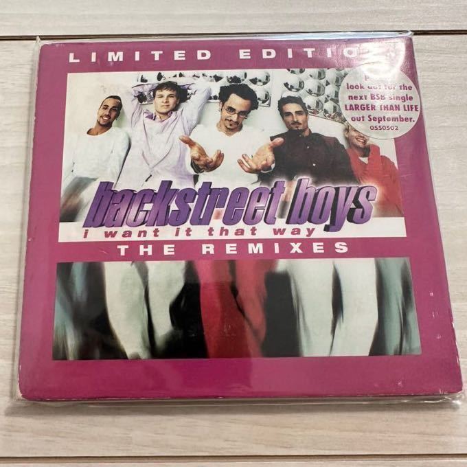 激レア CDS Backstreet Boys I Want It That Way REMIXES LIMITED EDITION POSTER DIGIPAK