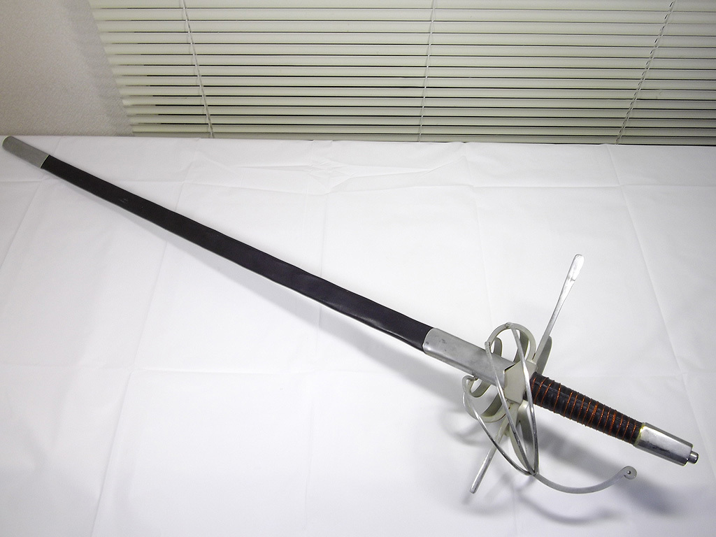 模造刀　西洋刀剣　デニックス　クラシカルレイピア　サーベル　本革鞘のサムネイル